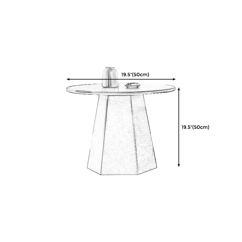 Modern Black/White Coffee Table Pedestal Marble Cocktail Table  for Room