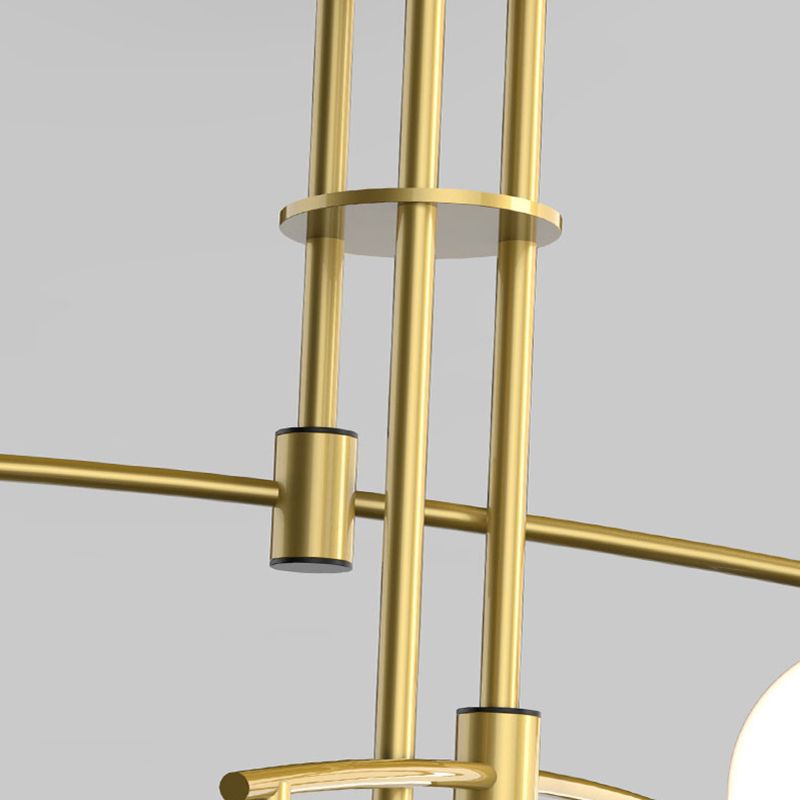 Gouden ballen kroonluchter hedendaagse kroonluchters glas multi -lights kroonluchter lamp
