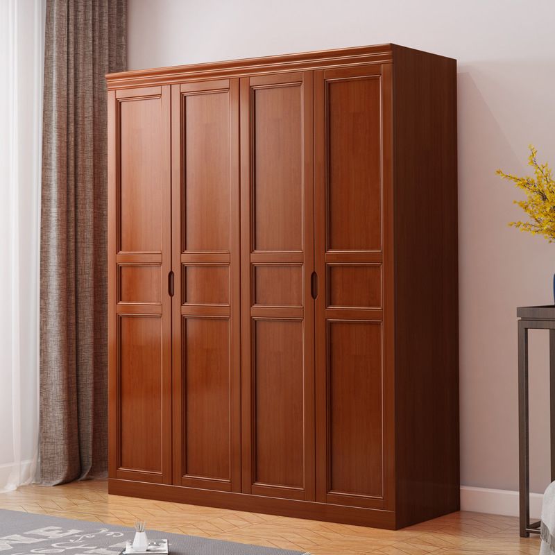 Matte Finish Rubberwood Cabinet Traditional Bedroom Storage Cabinet