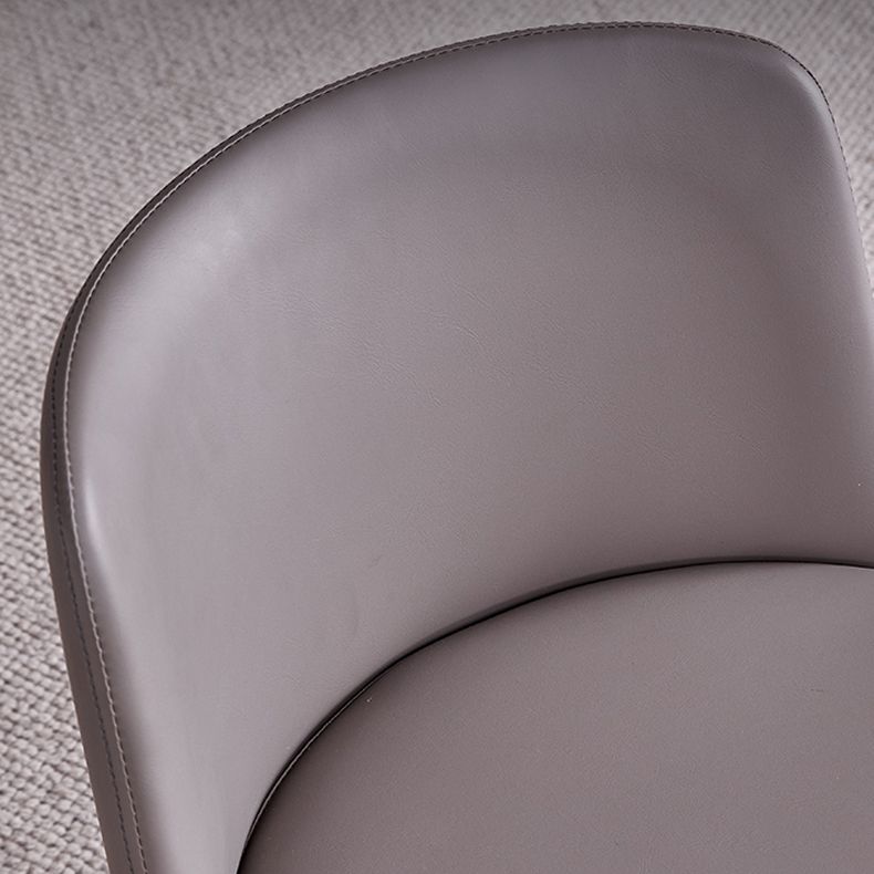 Contemporary Kitchen Chairs Armless Side Side Chair with Metal Legs