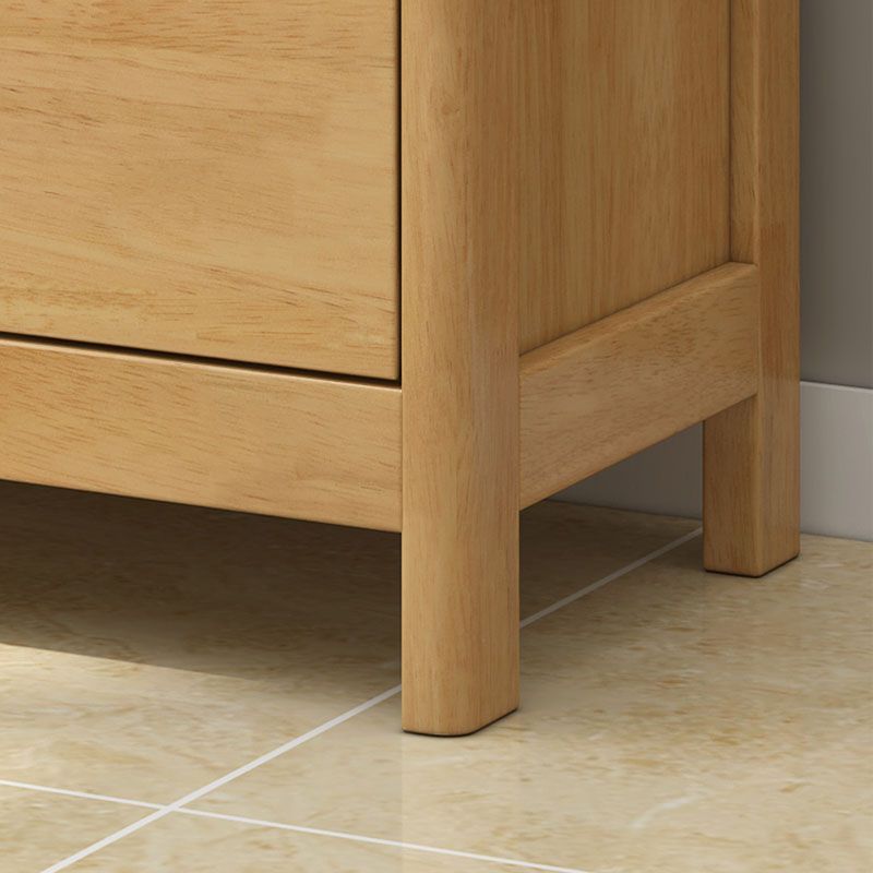 Contemporary Horizontal Double Dresser Wood Storage Dresser for Bedroom