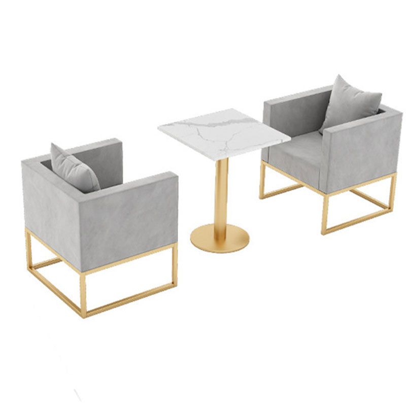 26" Wide Contemporary Gray Sofa Square Arm Sofa for Bonus Room