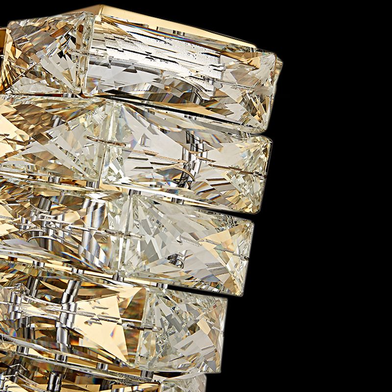 Luz de pared cuadriculada de pared de pared de cristal contemporánea para sala de estar para sala de estar