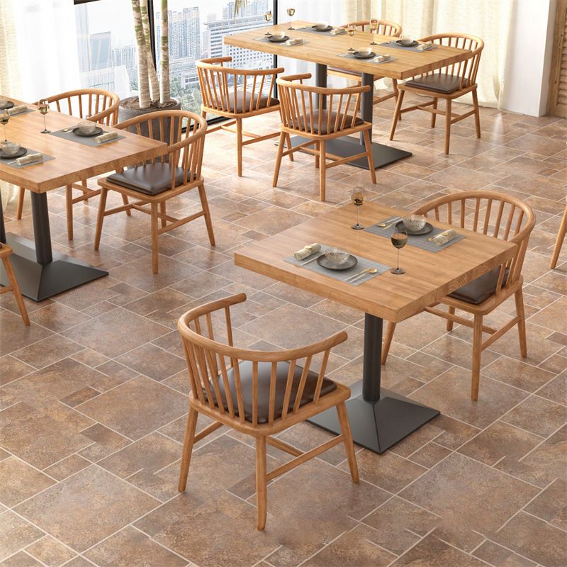 Modern Wood Dining Table Set 1/3/5 Pieces Dining Set for Home Use