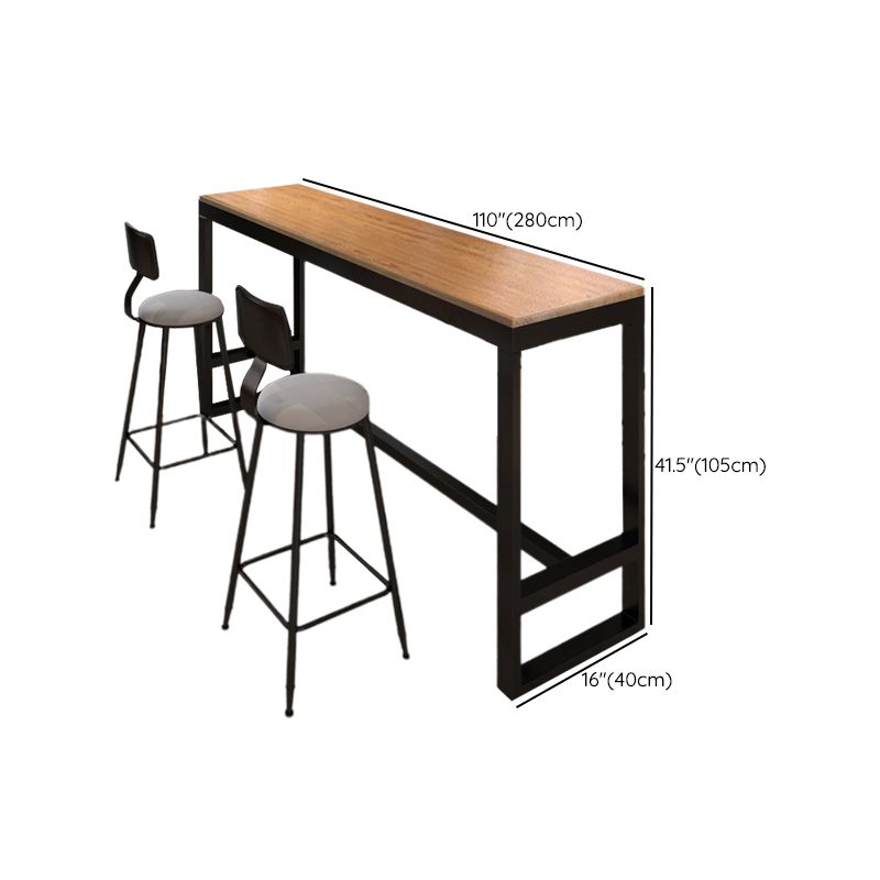 Modern Bar Height Table Metal Base Bistro Pub Table for Patio Use