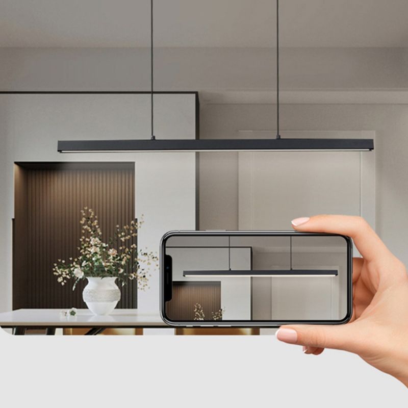 Simple LED Island Light Modern Style Hanging Light for Dining Room