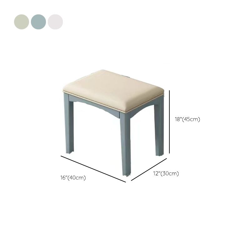 29.52" H Solid Wood Dressing Table Flip-top Makeup Vanity with Mirror
