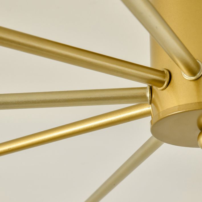 Luz de montaje de techo lámpara de lámpara de estilo loft bulbo de metal expuesto semi iluminación de montaje