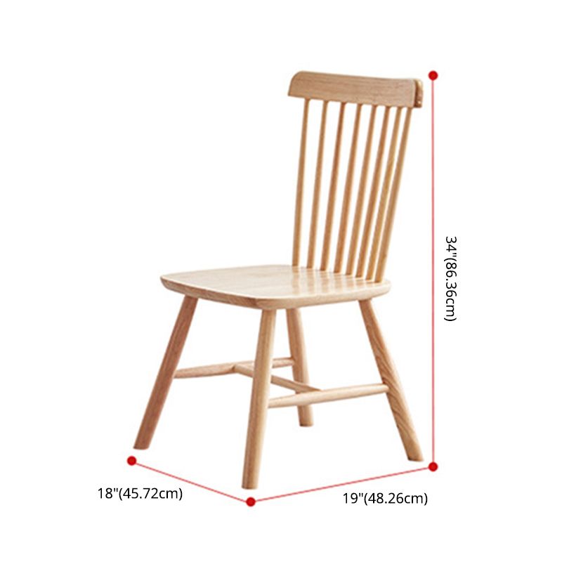 Modern Style Solid Wood Dining Table with Rectangle Shape Standard Height Table for Home Use