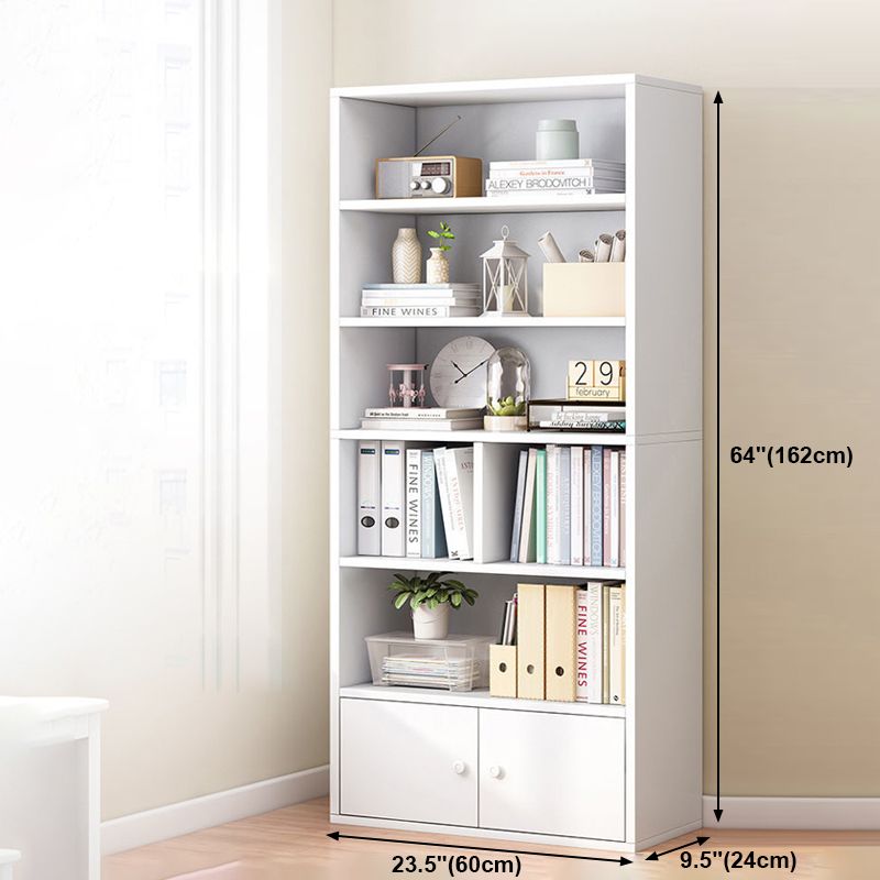 Manufactured Wood Standard Bookcase Contemporary Bookcase With Doors