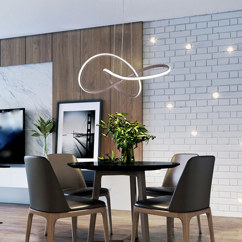 Hedendaags aluminium hanger licht lineair plafondlicht voor eetkamer