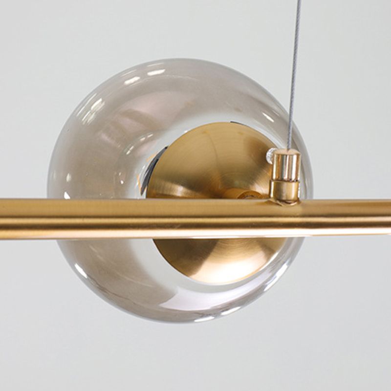 Modernism Metal Kitchen Island Lighting Globe Shaded Ceiling Light for Home