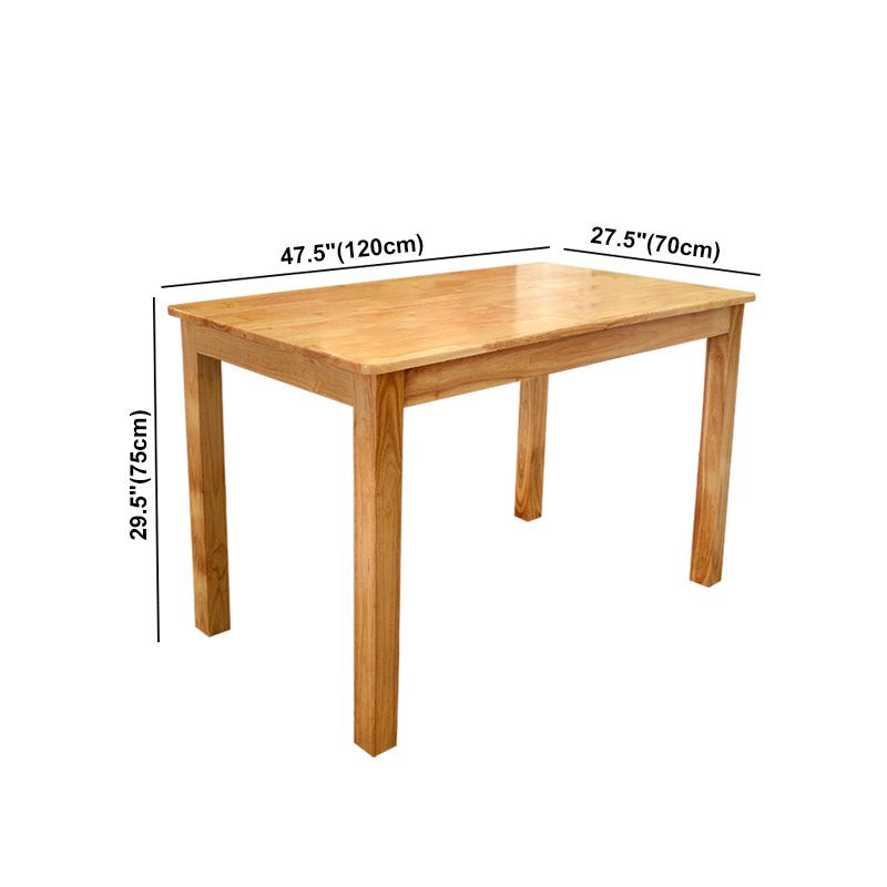 Industrial Solid Wood Dining Table Kitchen Standard Dining Table with 4 Legs