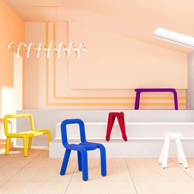 Designer Style Armless Chair Open Back Home Dining Side Chair