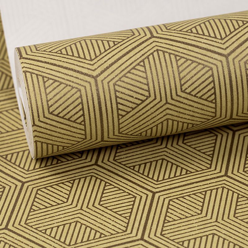 Naturfarbene Simplicity-Wandverkleidung, 57,1 Quadratfuß. Tapete mit Geometrien für die Schlafzimmerdekoration