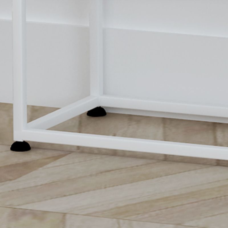 Metal Etagere Bookshelf Contemporary Open Back Bookcase with Shelves