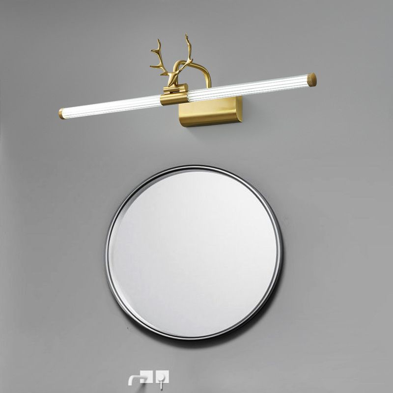 Luci di sconde di vanità moderne rame a parete a 1 luci per il bagno