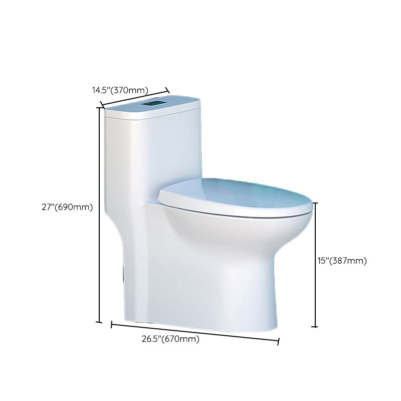 Modern Floor Mounted Toilet Slow Close Seat Included Toilet Bowl for Bathroom