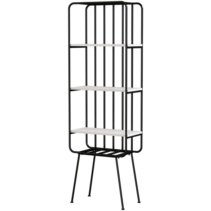 Glam Metal Bookshelf Geometric Shelf Bookcase for Study Room 70.9" H X 11.8" W