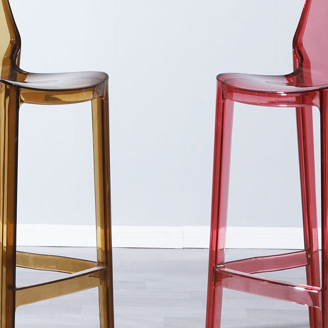 Contemporary Style Plastic Bar Stool Footrest Counter Stool for Bristol