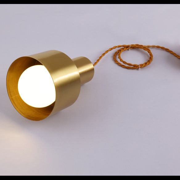 Post-Modern Cylindrical Shape Pendant Light Metal 1 Light Small Suspension Light  for Living Room