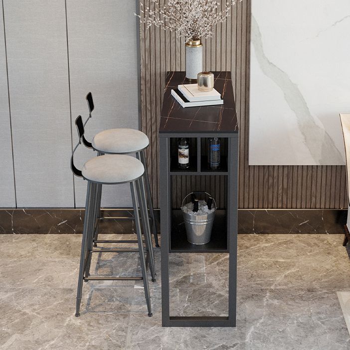 Contemporary Bar Table Bar Height Rectangle Pub Table for Home