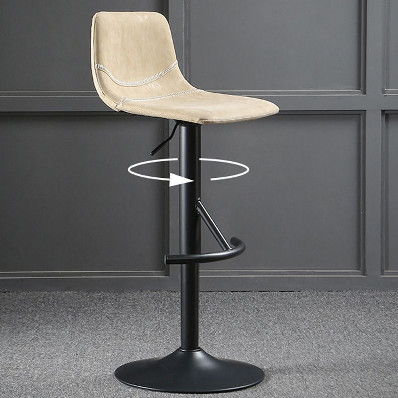 Modern Metal Dining Kitchen Room Armless Stool Low Back Bar Stool