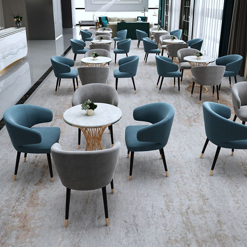 Round 1/2/5 Pieces Dining Set Modern Style Faux Marble Dining Set for Home Use