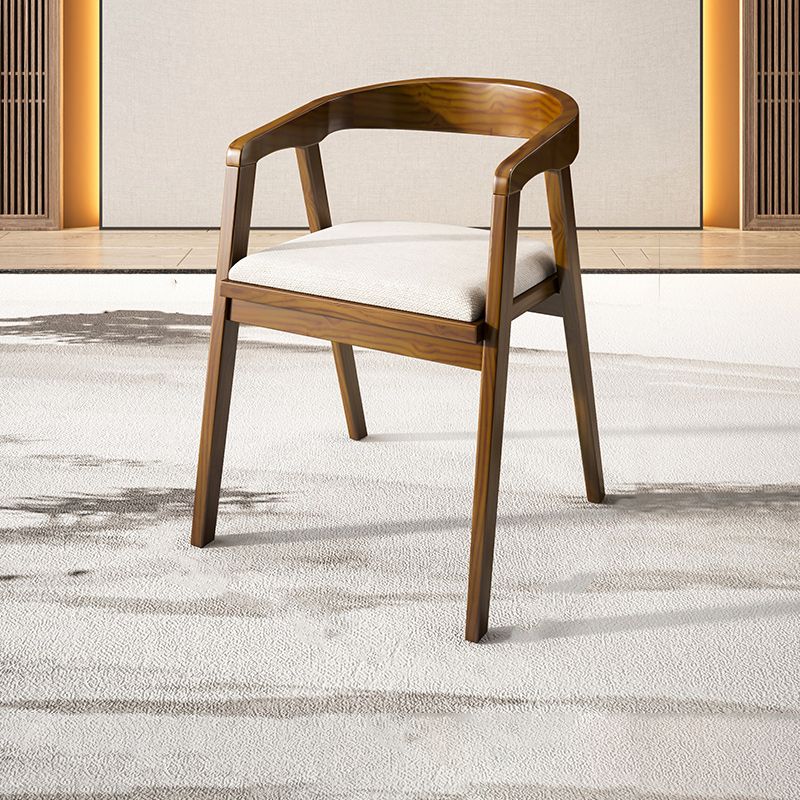 Contemporary Style Chair Wood Dining Accent Chair for Kitchen
