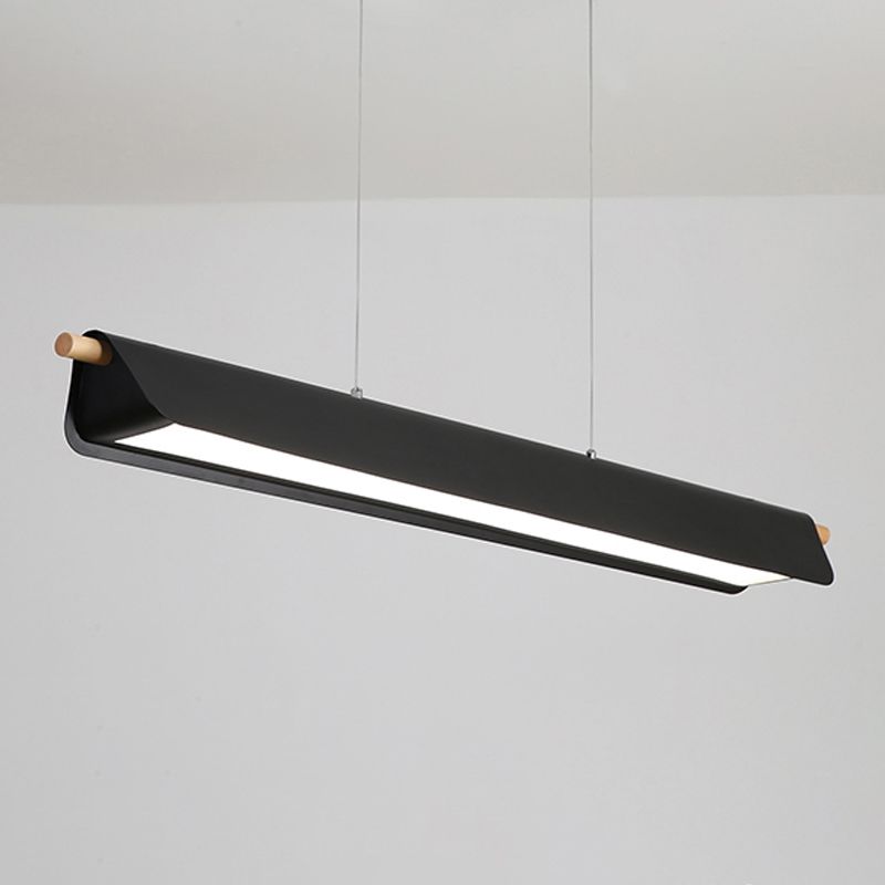 1 Light Geometric Island Lighting Modernism Metal Island Light Fixture for Dining Room