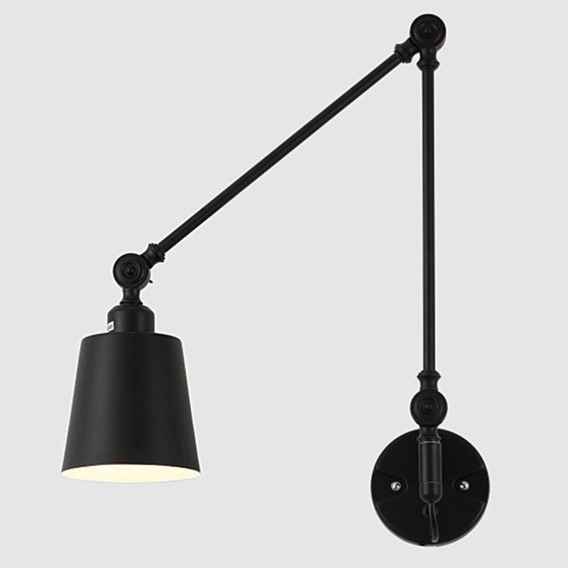 1 Éclair de mur à bras swing léger léger Laut en métal de style moderne