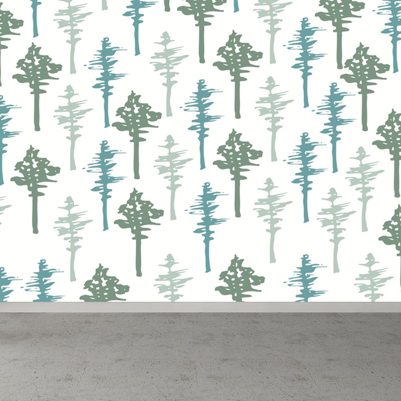 Big Leaves Print Wall Mural Decal Modern Stylish Botanic Wall Decor in Light Color