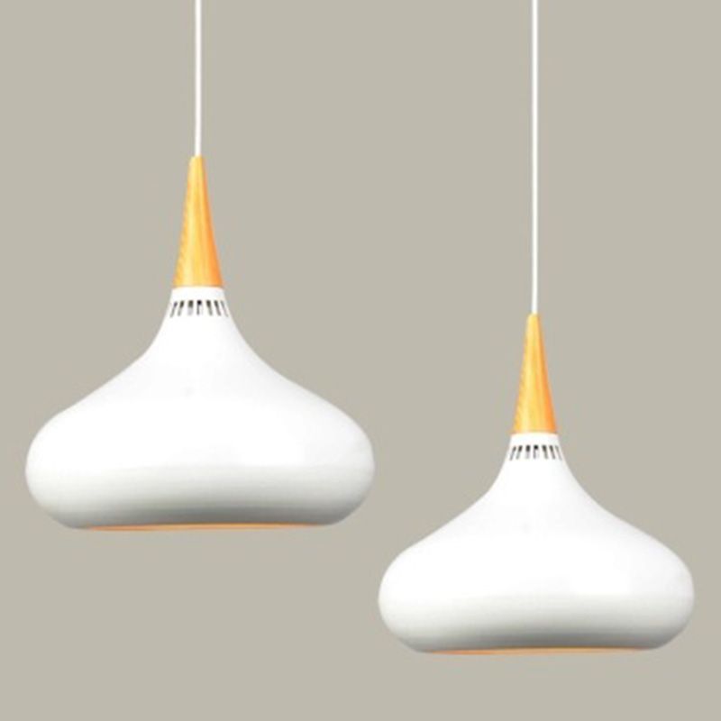 Teardrop Down Lighting Pendant Modern Style Metal Hanging Pendant Light for Dinning Room