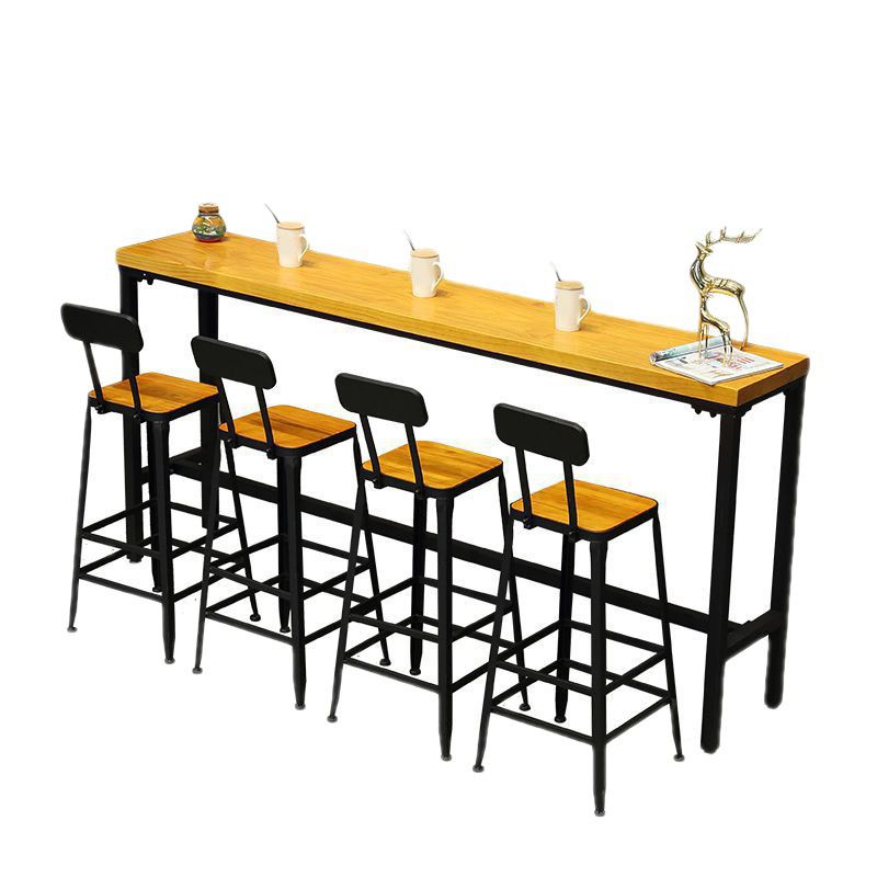 Modern Style Wood 1/2/5/9 Pieces Bar Table Set Rectangle Bar Table for Home
