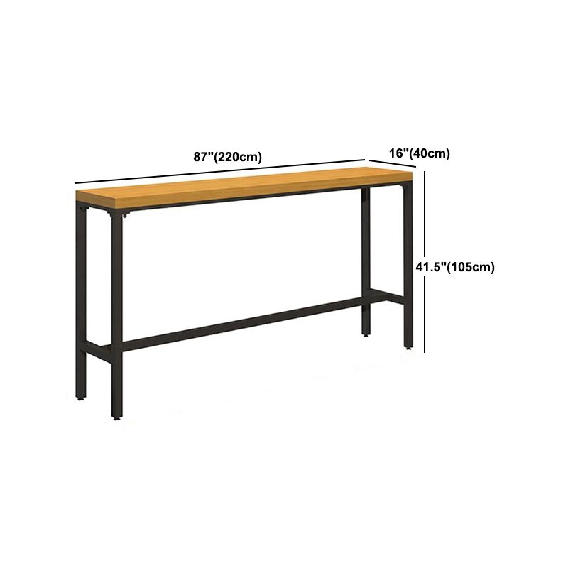 Modern 1/6/11 Pieces Bar Table Set Rectangle Pine Wood Counter Table with High Stools