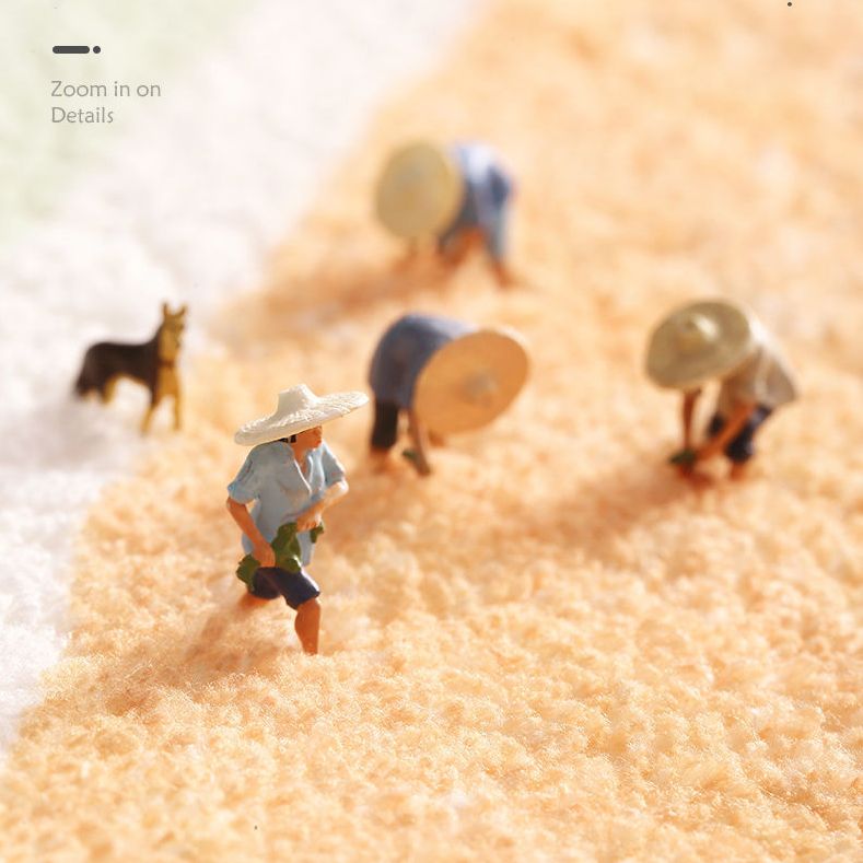 Comfort Modern Area Rug Simple Geometry Pattern Carpet Lamb Wool Washable Indoor Carpet for Bedroom