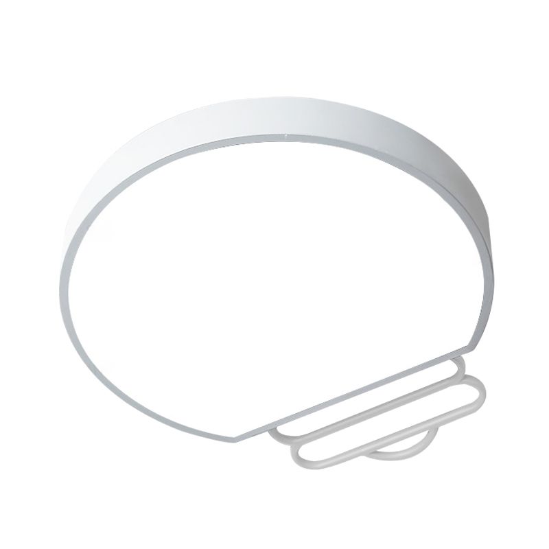 Noordse LED -spoelverlichting met acryl tint wit/groen/grijze bolvorm plafond gemonteerde lamp
