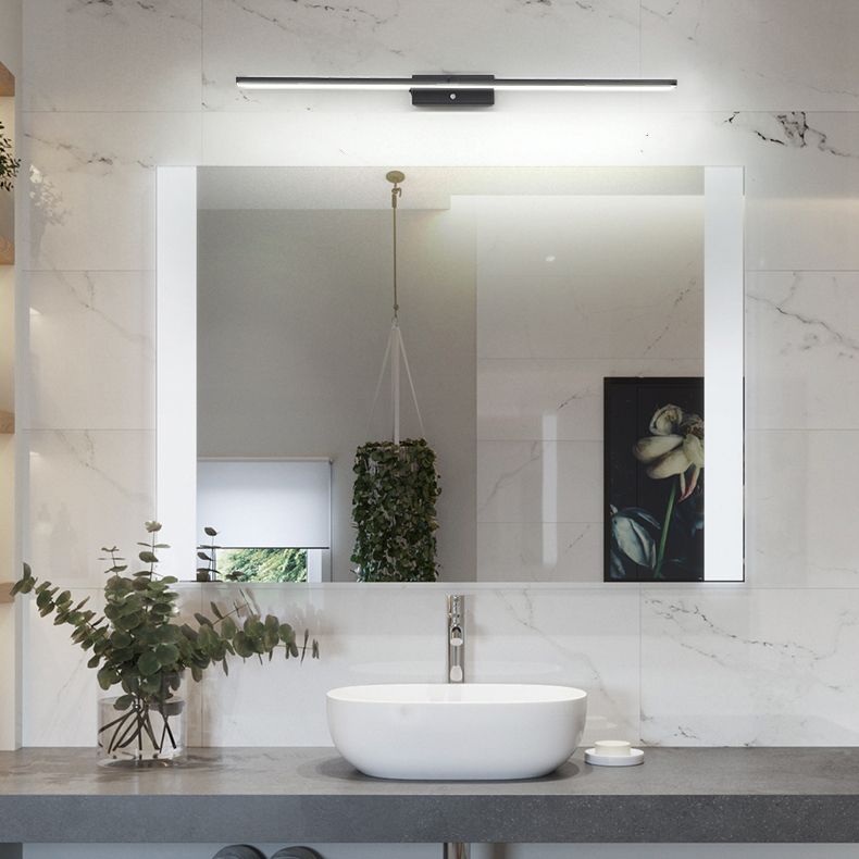 Nordic Style Iron Vanity Light LED Strip Shape Vanity Lamp for Shower Room