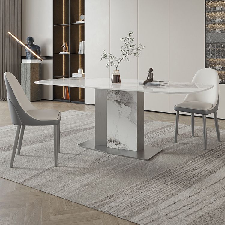 Designer Style Sintered Stone Dining Set Rectangle 1/3/4/5/7 Pieces Dining Room Table Set
