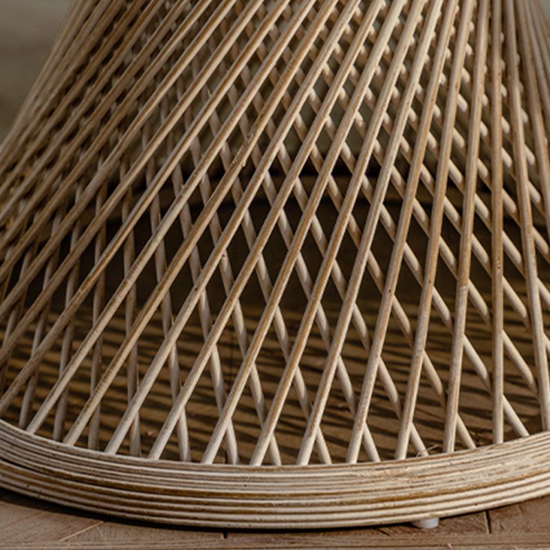 Rustic Corner Table Round Pedestal Distressed Accent Side Table