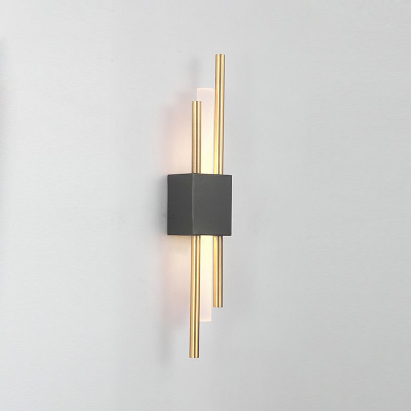 Contemporary Geometric Wall Lamp Metal Wall Light Fixture for Living Room