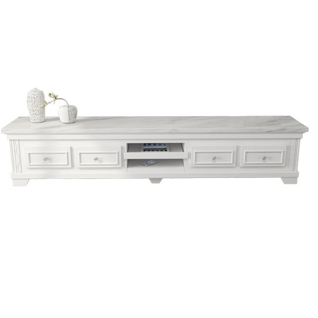 Sintered Stone Enclosed TV Storage Modern TV Cabinet with Glide Drawers