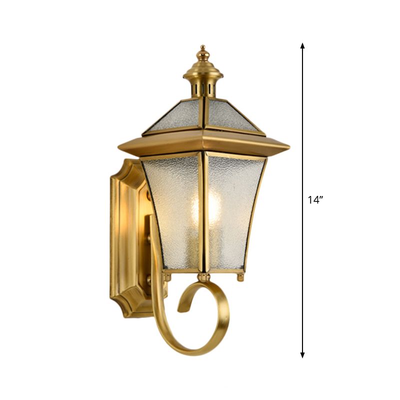 Birdcage Metal Wall Sconce Traditional 1 Bulb 14"/15" H Brass Foyer Wall Mounted Light Fixture