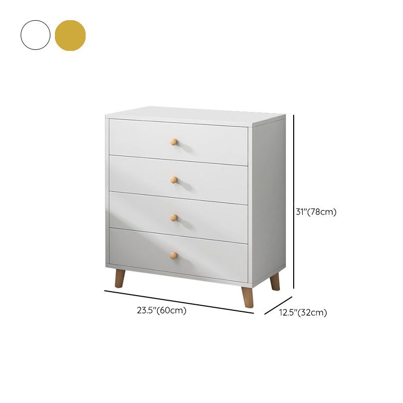 Contemporary Bedroom Chest Wooden Storage Chest with Drawers