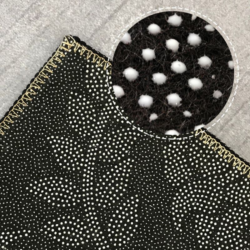 Black Modern Rug Blending Gradient Rug Non-Slip Backing Rug for Living Room