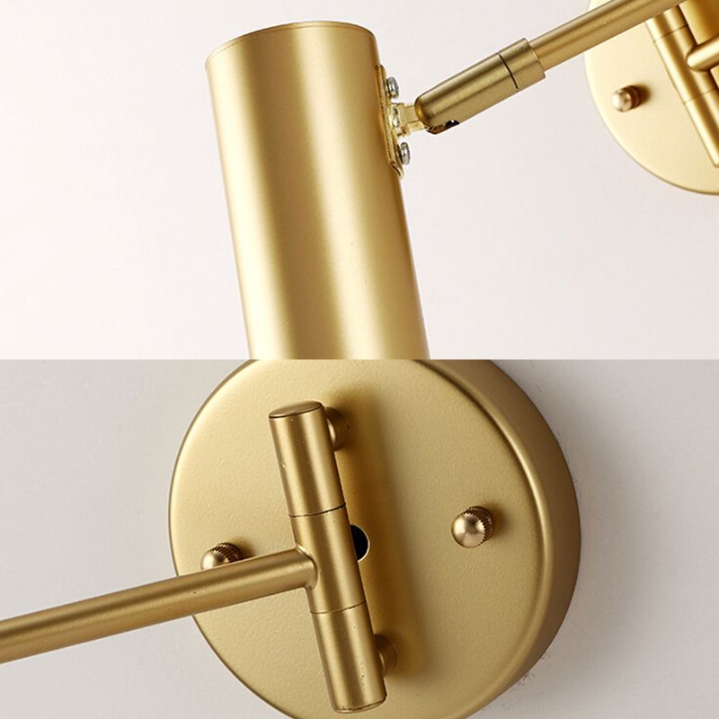 Modernas apliques del brazo oscilante de la pared de metal 1 lámpara de apliques de luz