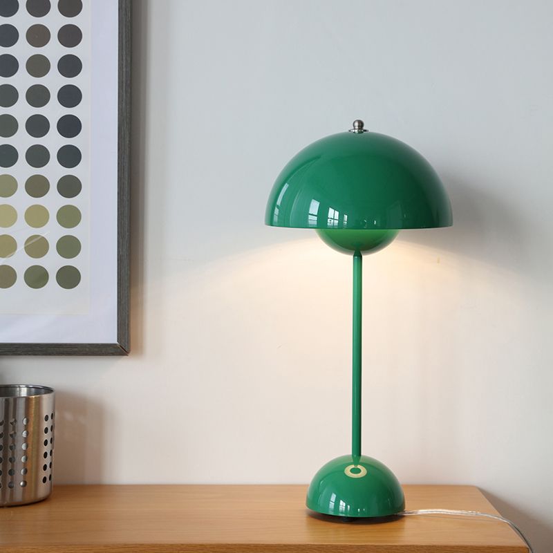 Dome Bedroom Table Lamp Metal Minimalist Style Night Table Lamp
