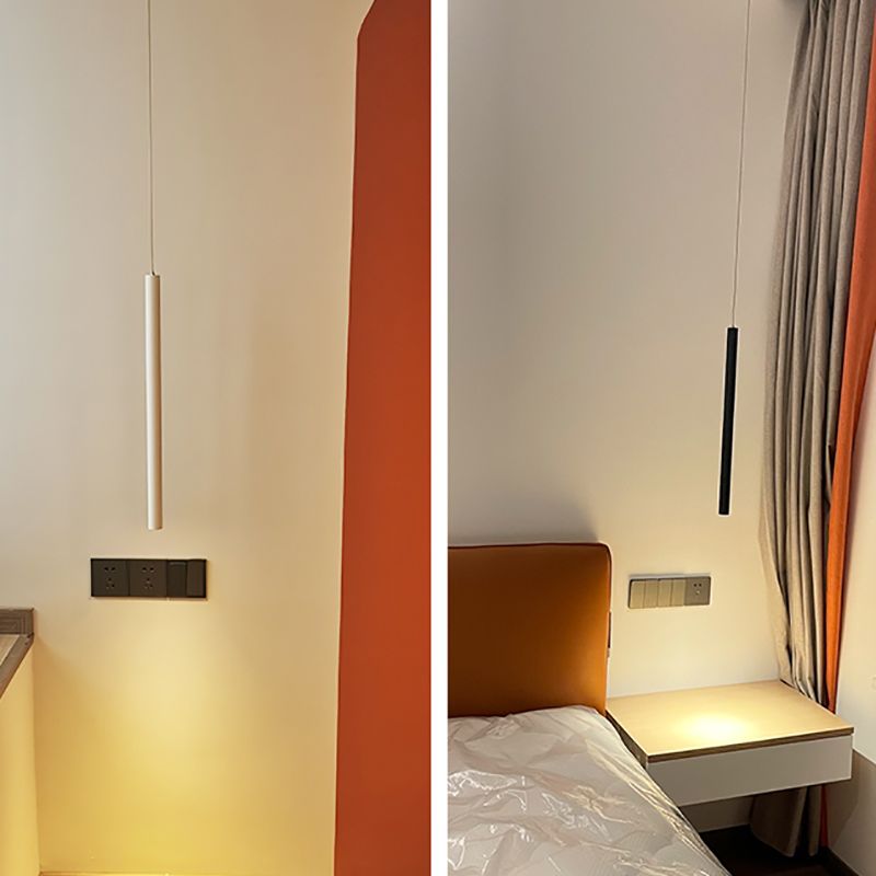 Linear Shape Metal Hanging Light Modern Style 1 Light Hanging Light Fixtures