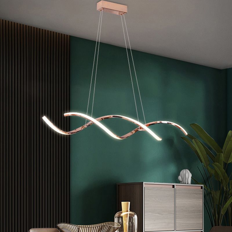 2-Lights Modernist Island Pendants Metal Pendant Lights for Dining Room