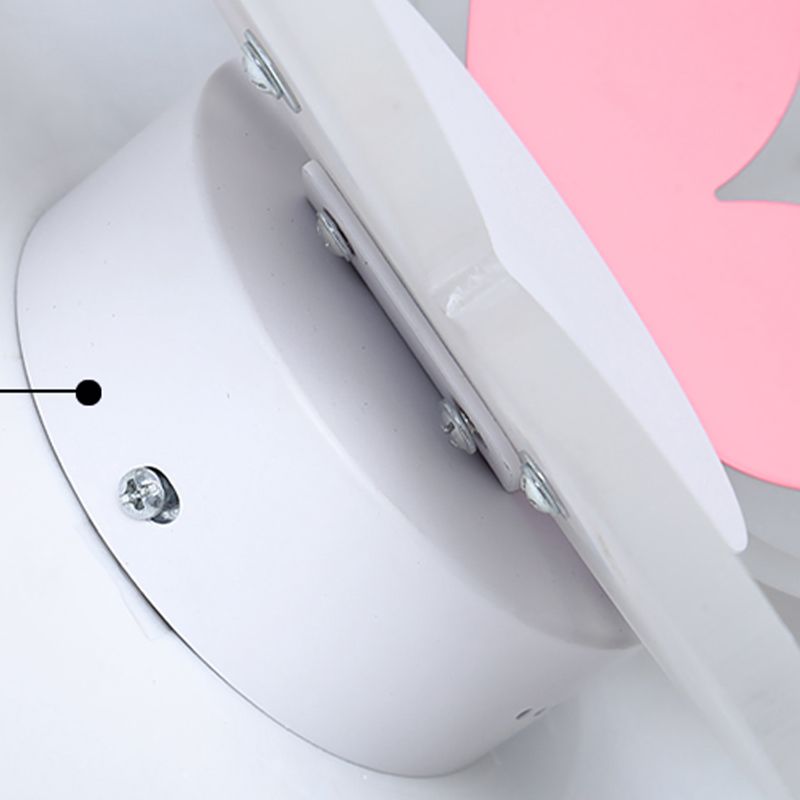 Modern Style Butterfly Shape Wall Sconce Metal 1 Light Wall Light for Bedroom